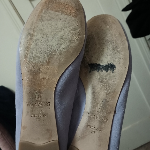 Vera Wang lavender ballet flats leather sz 7m - Picture 6 of 6